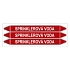 Značení potrubí, sprinklerová voda,3 ks, 355 × 37 mm